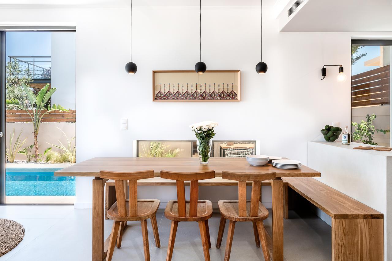 Fos Villa, A Luxe House With Private Heated Pool Galatas  ภายนอก รูปภาพ