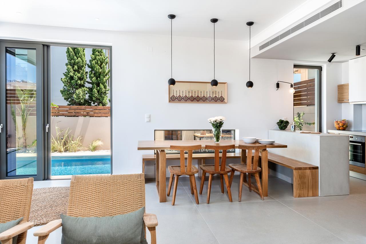 Fos Villa, A Luxe House With Private Heated Pool Galatas  ภายนอก รูปภาพ