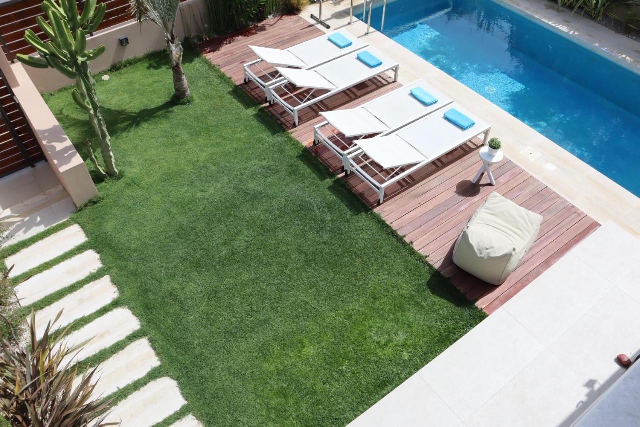 Fos Villa, A Luxe House With Private Heated Pool Galatas  ภายนอก รูปภาพ